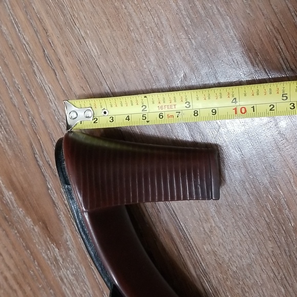 (10M) azaléia Leather Upper Heeled Sandals Coastal Vacation Resortwear Summer - Picture 8 of 10